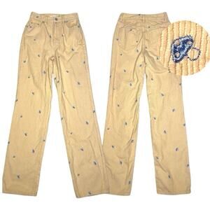 Pacsun 90s Boyfriend Corduroy Mushroom Pants Womens‎ 25 Goblincore Whimsigoth